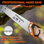 JORGENSEN 15 Inch Pro Hand Saw, 8 TPI Fine-Cut Ergonomic Non-Slip Aluminum - Image 5