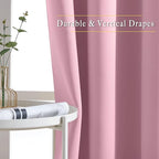 NICETOWN Room Divider Curtain 132 Inches Long, Wide Blackout Sliding Door - Image 6