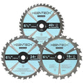 KEENTECH 6-1/2 Inch Woodworking Circular Saw Blade 18T 24T 40T 3-Pack, Tungsten by KEENTECH