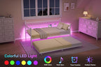 GarveeHome Daybed with Trundle, Metal Twin Trundle Bed with Charging Station & - Image 4