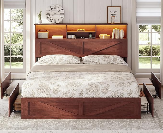 AOGLLATI Farmhouse Queen Bed Frame - Image 8