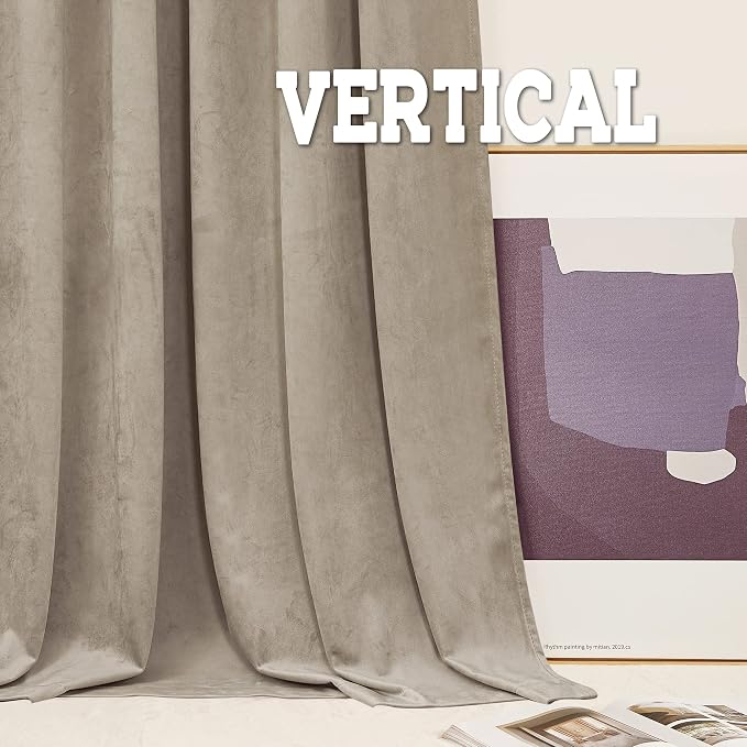 RYB HOME Heavy Duty Velvet Curtains & Drapes, Room Darkening Noise Reducing - Image 6
