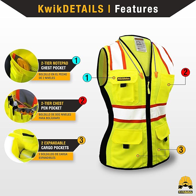 KwikSafety - Charlotte, NC - FIRST LADY Safety Vest - Image 4