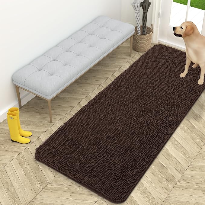 OLANLY Dog Door Mat for Muddy Paws 59x24, Absorbs Moisture and Dirt, Absorbent by OLANLY