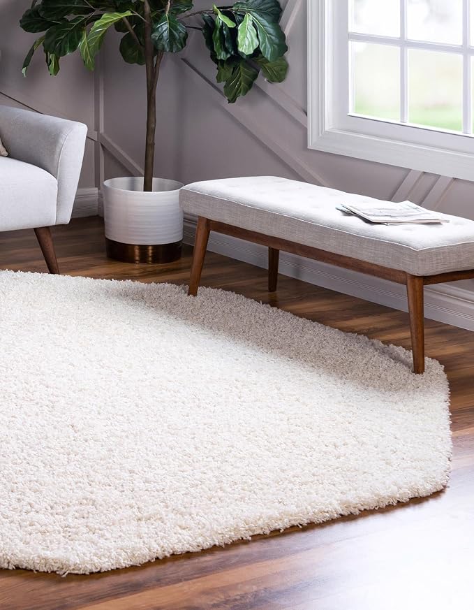 Unique Loom Solid Shag Collection Area Rug - Image 4