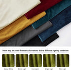 RYB HOME Velvet Curtains 102 inches Long, Back Tab Room Darkening Noise - Image 7