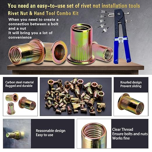 Pressure Rivet Nut Tool Kit, Suitable - Image 2