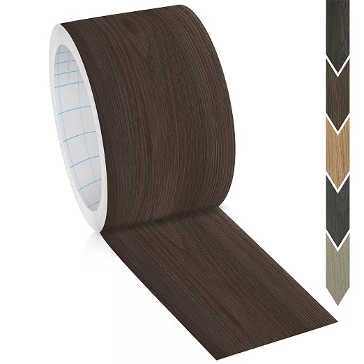 GSCIT Club Wood Grain Repair Tape, 1.7 inch X 50ft Self Adhesive Red Walnut - Image 6