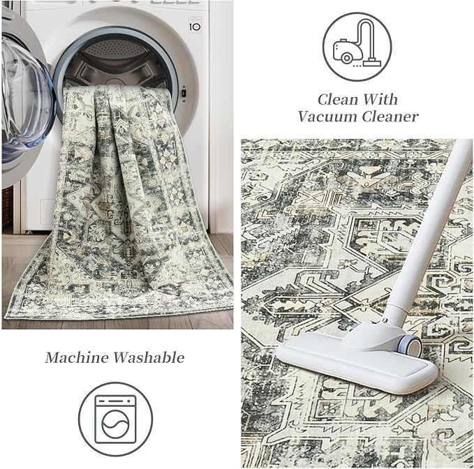 zesthome 5x7 Washable Rug-Stain Resistant Area Rugs - Image 5
