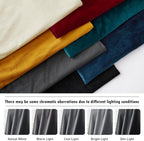 RYB HOME Grey Velvet Curtains 102 inches, Back Tab Soft Fabric Room Darkening - Image 7