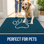 OLANLY Dog Door Mat for Muddy Paws 70x46, Paw Print Design, Absorbs Moisture - Image 6