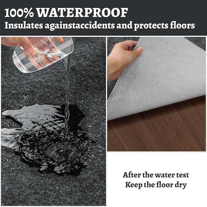 100% Waterproof Rug pad, 2x8 ft Area Rug Non-Slip Rug Pads, 1/4" Thick Carpet - Image 5