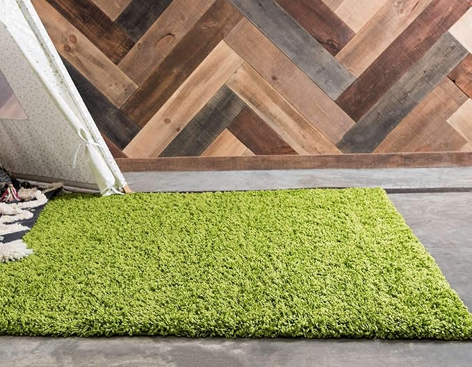 Unique Loom Solid Shag Collection Area Rug - Image 4