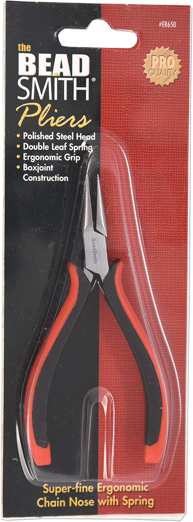 The Beadsmith Chain Nose Pliers – Fine Tips – 5 inches – Ergonomic Handle - Image 6