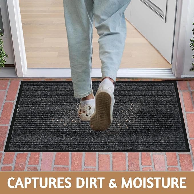 Front Door Mat Outside Entrance, Low Profile Welcome Doormat - Image 7