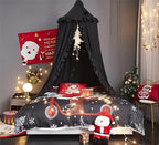 VETHIN Bed Canopy for Girls, Princess Round Dome Dreamy Mosquito Net Bedding - Image 2