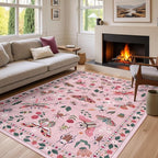 Lahome Insect Washable Rugs for Living Room, Soft 6x9 Rug for Bedroom by Lahome