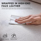 78.5" Convertible Sleeper Sofa Bed, Faux Leather Folding Floor Sofa - Image 3