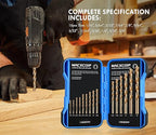 Cobalt Drill Bit Set, Stainless Steel, Cast Iron, Wood and Plastic, - Image 6