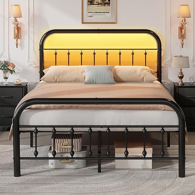 WLIVE Metal Platform Bed Frame, Full Size Bed Frame by WLIVE