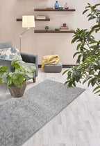 Custom Length Hallway Runner Rug, Slip Resistant, Floral Grey, 26 Inch X 32 feet - Image 4