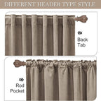 RYB Home Bedroom Curtains Heavy Velvet, Room Darkening Privacy Window Curtains - Image 4