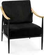 Modern Accent Chair for Living Room Bedroom Mid Century Arm Chair Upholstered - Image 8