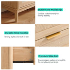 LINSY HOME Rattan Dresser for Bedroom - Image 6