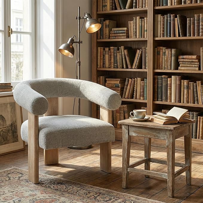VKNOW Accent Chair Living Room Chair, Modern Upholstered Arm Chair - Image 9