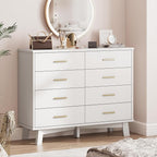 Dresser for Bedroom, 8 Drawer Wide Modern Chest of Drawers - Image 4