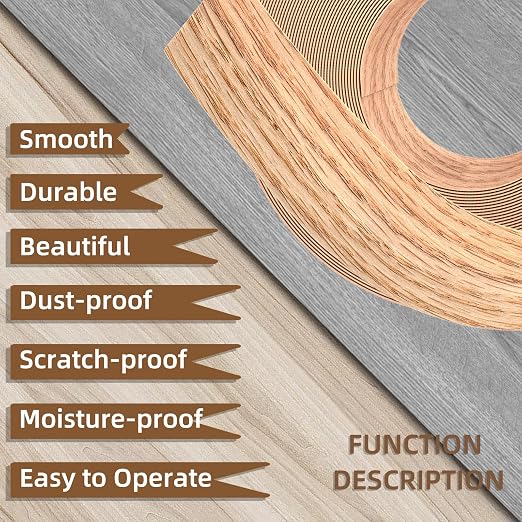 GSCIT Club Red Oak Edge Banding, 1 inch x 250ft roll of Veneer Edge Banding - Image 6