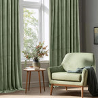 StangH Sage Green Velvet Curtains 105 inches Long Modern Room Darkening Privacy - Image 7