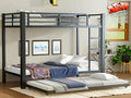 LUXIEE Upgraded & Stronger Heavy Duty Steel Twin XL Over Twin XL Bunk Bed Frame by Unknown