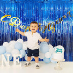 GOER 3.2 ft x 9.8 ft Metallic Tinsel Foil Fringe Curtains Party Photo Backdrop - Image 4