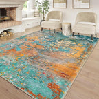 Lahome Modern Abstract Area Rugs 9x12 Living Room Rug, Washable Rugs - Image 6