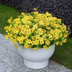 Yellow Artificial Outdoor Flowers 12 Bundles Fake Daisy Faux Mums Fall Plants - Image 3