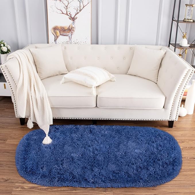 Noahas Ultra Soft Fluffy Bedroom Rugs Kids Room Carpet Modern Shaggy Area Rugs - Image 2