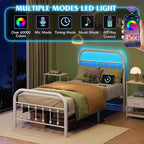WLIVE Metal Platform Bed Frame, Twin Bed Frames - Image 3