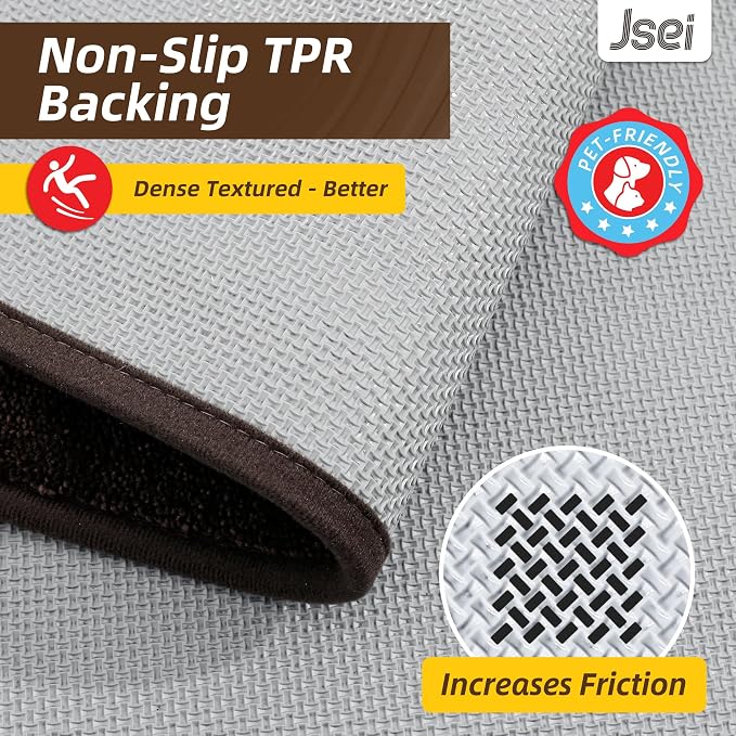 JSEI Entryway Rugs Doormat 20"x32", Non-Slip Dirt Trapper Door Mats Indoor - Image 5