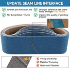 10-Piece 4 x 36 Inch 120 Grit Zirconia Sanding Belts, Heavy Duty Long-lasting - Image 4