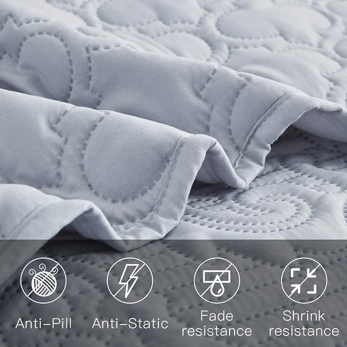 CHIXIN Oversized Bedspread Coverlet Set King Size - Image 7