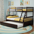 KOMFOTT Wood Twin Over Full Bunk Bed - Image 3