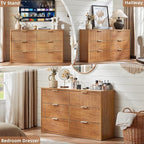 LEYAOYAO Fluted 6 Drawers Dresser - Image 7