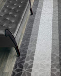 Custom Length Hallway Runner Rug, Slip Resistant, Flower Grey, 26 Inch X 20 feet by ORFAHOME