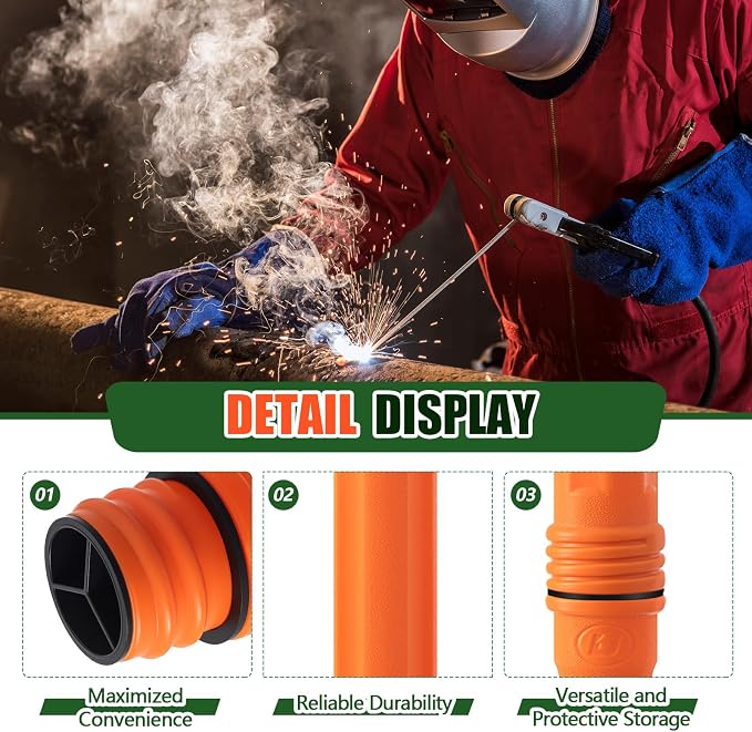 Tandefio 4 Pcs Welding Rod Storage Tube 40 Inch Tig Rod Storage Canisters - Image 3