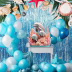 GOER 3.2 ft x 8.2 ft Metallic Tinsel Foil Fringe Curtains Party Photo Backdrop - Image 7