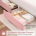 Full Upholstered LED Bed Frame - Image 4
