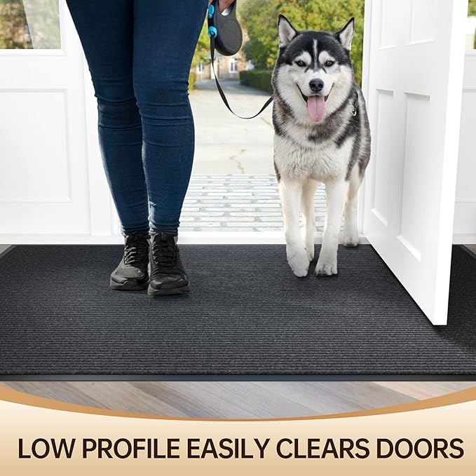 Front Door Mat Outside Entrance, Low Profile Welcome Doormat - Image 6
