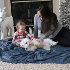 Bedsure GentleSoft Fleece Blanket Twin Size Mineral Blue - Image 8