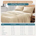Casa Platino California King Sheets Pre-Washed Ultra Soft & Breathable Cooling - Image 6